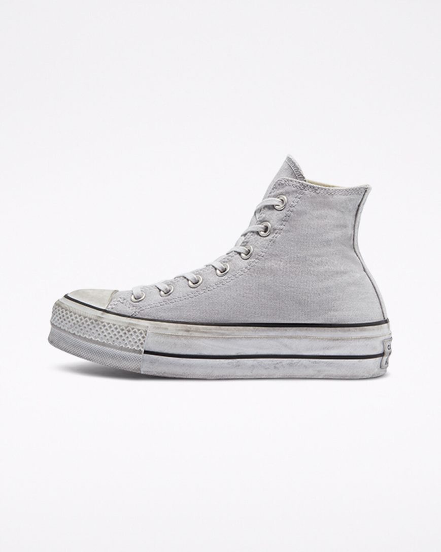 Sapatos Plataforma Converse Chuck Taylor All Star Lift Smoked Lona Cano Alto Masculino Cinzentas | PT C049017